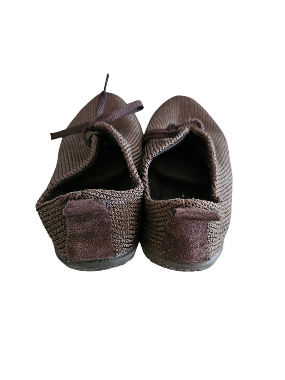 Arcopedico Mens Sz 42 (US 9-9.5) Knit Lace Up Tennis Shies Brown Barefoot